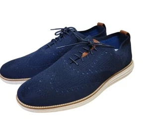 Cole Haan Original Grand Men's Size 13  Navy Stitchlite Wingtip Oxford  C27960 - Picture 1 of 8