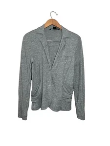 Cárdigan Blazer Marc Jacobs Pima Algodón Mujer’s XS Botones Bolsillos Gris - Imagen 1 de 7