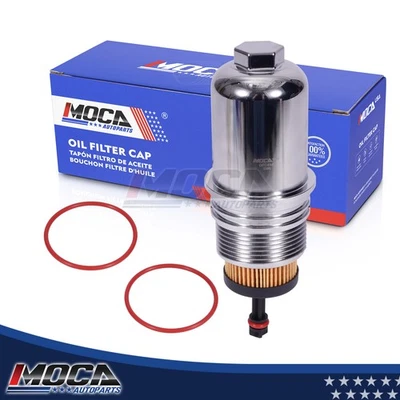 Aluminum Oil Filter Cap for Ford Bronco Explorer F-150 Lincoln Continental MKZ - Image 1 of 4