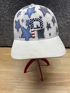 Puma P110 Stars & Stripes FlexFit Adjustable Snapback Hat White FLAWS - Picture 1 of 12