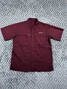 Game Gaurd Shirt Mens Large Red Vented Performance Fishing Tactical - Picture 1 of 10