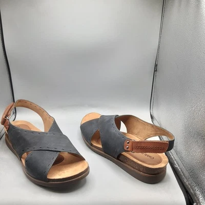 Женские сандалии Cobb Hill майские слинги 9,5 М черные нубук A91 - Изображение 1 из 4