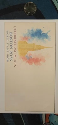 Celebra 250 años Boston 2026 Cachet - Sobre vintage 1957 con goma original Foto 1 de 3