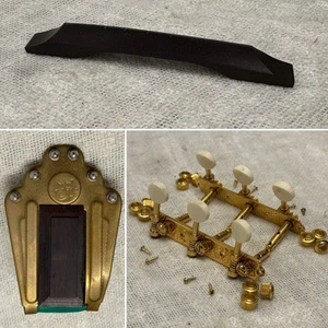 Gypsy Jazz Guitar Parts Manouche Dell Arte Django Selmer TAILPIECE TUNERS BRIDGE - Imagen 1 de 20