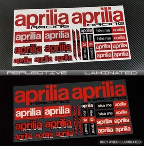 Reflective decals stickers graphic set for aprilia RSV4 Tuono V4 RS660 RS SR125 - Picture 1 of 9