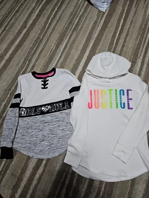 Lote de 2 suéteres Rule & Justice para niñas talla 8 Foto 1 de 4