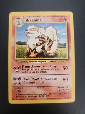 Pokémon TCG Arcanine Base Set 23/102 - Image 1 of 2