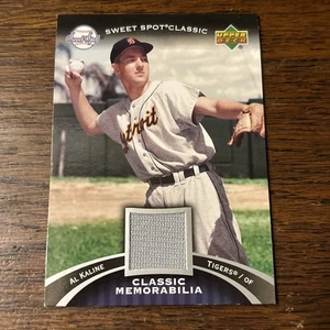 Maglia Al Kaline Tigers 2005 UD Sweet Spot Classic Patch Game Worn - Foto 1 di 3
