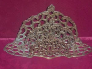 Brass letter napkin holder Antique - Picture 1 of 1