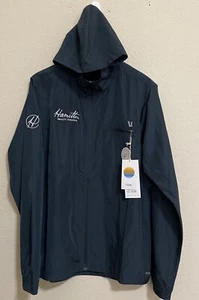 NEU $ 112 Vuori dunkel türkis Tagesanbruch Windbreaker Kapuzenjacke mit Logo Größe Large - Bild 1 von 18