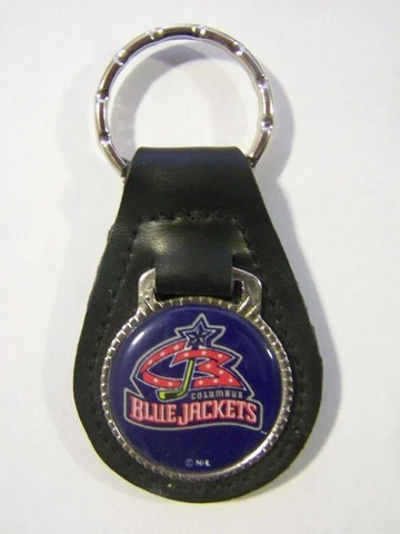 COLUMUS BLUE JACKETS LEATHER KEY CHAIN Cover