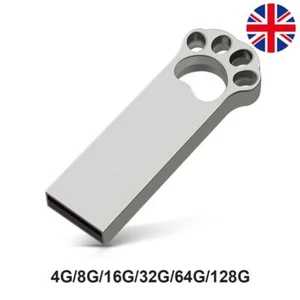 USB Flash Drive Cat Paw USB Pendrive Zinc Alloy Jump Drive with Keyhain Hole - Afbeelding 1 van 27