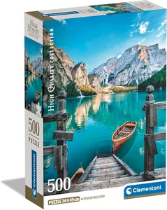 Puzzle Collection - Braies Lake - 500 Pezzi - Puzzle Adulti, Poster Incluso, Puz - Foto 1 di 12