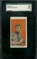 1909 E101 # Johnny Evers - SGC 50