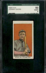 1909 E101 # Johnny Evers - SGC 50
