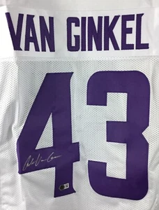Andrew Van Ginkel signiertes individuelles weißes Minnesota Vikings Trikot Beckett Herren XL - Bild 1 von 8