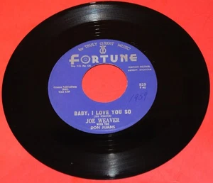 JOE WEAVER & THE DON JUANS "Baby, I Love You so" 1957 KILLER DOOWOP NM - HEAR IT - Picture 1 of 2