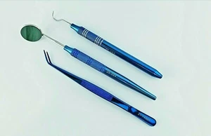 Dental Examination Kit Hygiene Cleaning Oral Plaque Tartar Explorer Mirror Plier - Picture 1 of 1