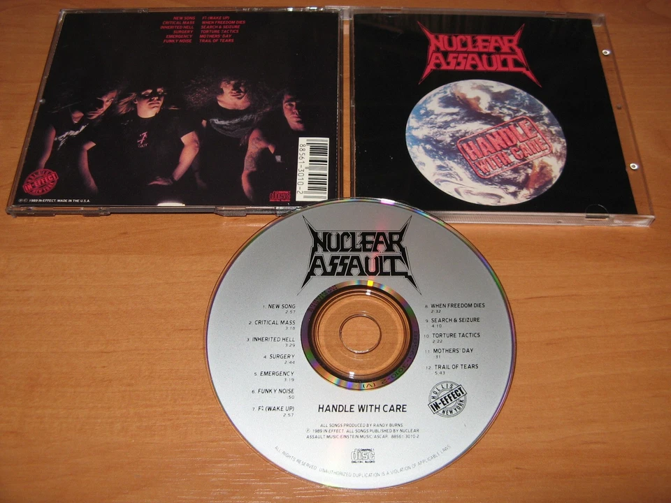 NUCLEAR ASSAULT - Handle With Care - ORG IN-EFFECT press RARE OOP - Bild 1 von 1