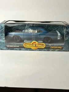 Ertl American Muscle 1:18 Scale 1969 Dodge Super Bee, Blue - Picture 1 of 19