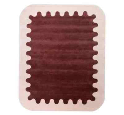 Plain Maroon Hand-Tufted Carpet Modern Design Area Rug For Living Room Area Rug - Image 1 of 4