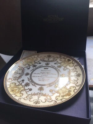 Royal Worcester Comemerative Plate - Prince George Of Cambridge Birth 2013-Boxed - Image 1 of 4