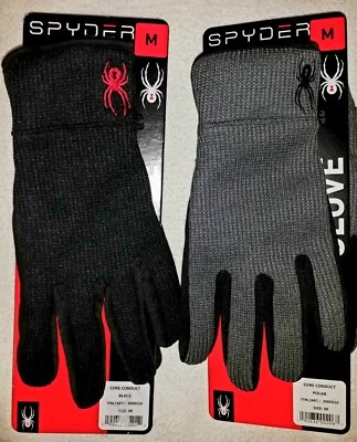 Guantes de invierno Spyder Core ~ Material conductor para dispositivos de pantalla táctil TALLA:M Foto 1 de 2