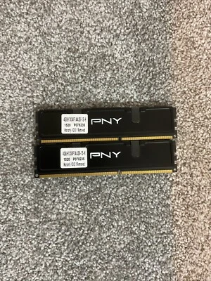 PNY 8GB (2X4GB) PC3-1866MHz DDR3-14900 1.5V 4GBH1X04F1AA28-15-H - Image 1 of 4