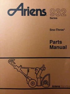 Ariens 932 Sno-Thro Snow Thrower Blower Parts Manual 932001 ST 270 932022 ST 724 - Picture 1 of 4