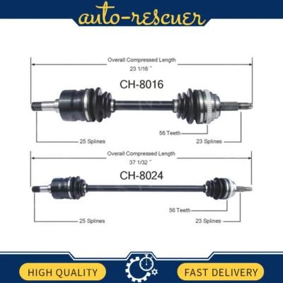 Eje CV delantero izquierdo derecho TrakMotive 2x para Dodge Neon 1995 hasta 1997 Foto 1 de 3