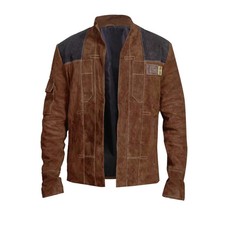 Solo a Star Wars Story Han Solo Brown Suede Leather Jacket