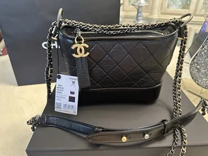 Chanel New With Tags Black Lambskin Hobo Bag - Picture 1 of 10