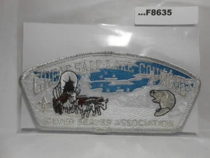 GREAT SALT LAKE Council silver beaver contorno negro plata mylar f8635 - Imagen 1 de 1