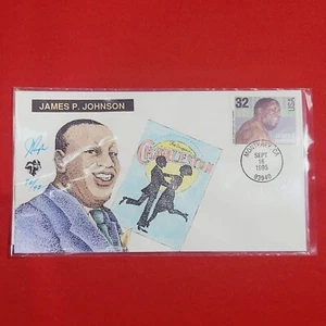 First Day of Issue Music Stamp Cache Envelope and Enclosure James Price Johnson - Picture 1 of 7