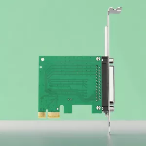Parallel Port DB25 LPT Printer PCI-E Express Card Converter Adapter Low ProfilUJ - Picture 1 of 8