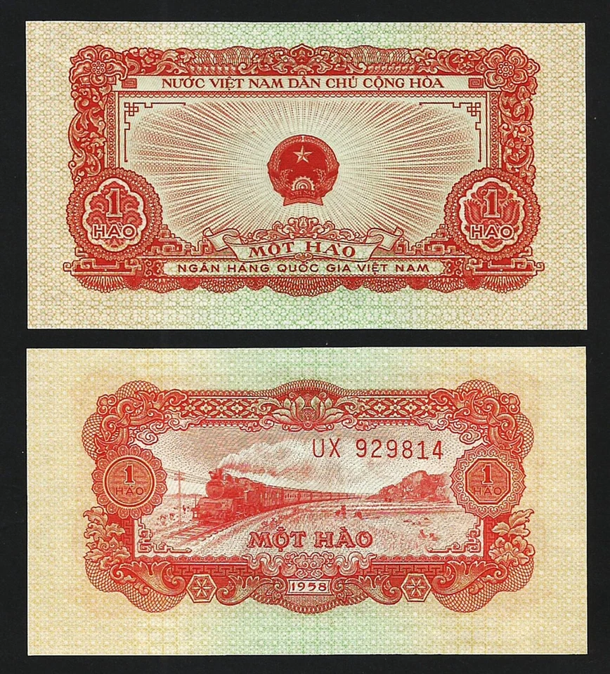 Vietnam 1 Hao 1958, UNC, P-68 - Image 1 of 1