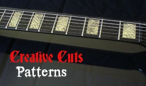 Schlangenhaut Blöcke Bund Marker Inlay Block Aufkleber Abziehbild für ALLE BASS und GITARRE - Bild 1 von 3