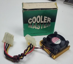 Vintage New-Old-Stock 486 CPU Fan + Heatsink with Molex Plug - Retro Rare Cooler - Picture 1 of 2