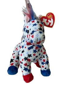 NEW TY Beanie Babies Baby Plush Stuffed Animal Lefty 2004 Donkey - Picture 1 of 1