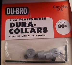 Du-Bro 3/32" Messing versilbert Dura-Halsbänder #138 - Bild 1 von 2