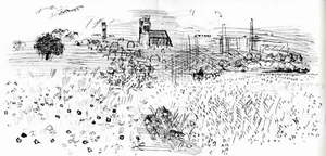 NOTRE DAME de PARIS - Raoul DUFY - OriginalLithographie aus ILLUMINATIONS 1953 - Picture 1 of 1