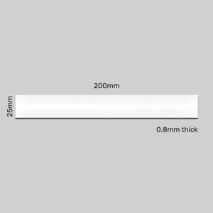 10x 200mm x 25mm WHITE Magnetic Labels Warehouse Whiteboard Shelf Racking - Picture 1 of 2