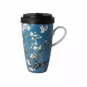 Goebel Mug To Go Vincent Van Gogh Almond Tree Blue Coffee Mug Artis Orbis 500ml - Picture 1 of 6