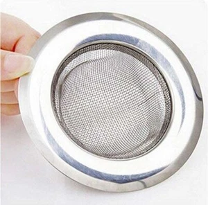 Silver Stainless Steel Sink Strainer For Kitchen 11cm Pack Of 1 M572 - Picture 1 of 3