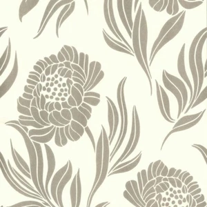 1602-106-04 - Avington Large Floral Motif Gilver Cream 1838 Wallpaper - Picture 1 of 1