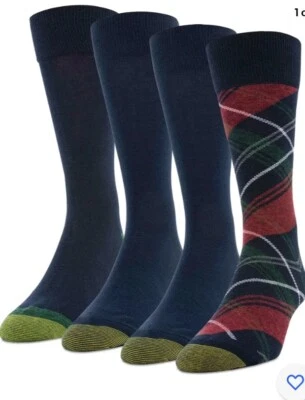 Signature DORADO por GOLD TOE 4pack Juego de 4 calcetines de golf con temática talla 6-12 Foto 1 de 3