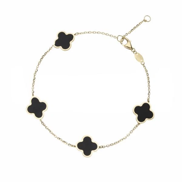 Pulsera Con Shamrocks de Mujer de Oro 18 Quilates - Imagen 1 de 1