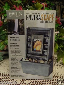NIB HOMEDICS ENVIRASCAPE FOUNTAIN PICTURE FRAME. RELAX AND REMINISCE WF-PF3 - Picture 1 of 6