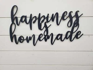 Happiness is Homemade 3D sign - Kitchen Decor - Wood sign - Home Decor Sign - Picture 1 of 9