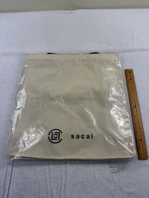 Bolso de Mano SACAI x Grande de Lona Blanco Nuevo en Bolsa Extremadamente Raro Foto 1 de 4
